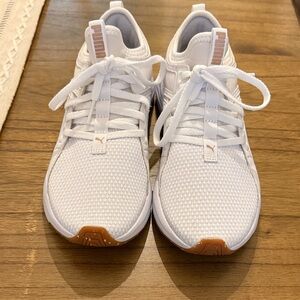 Puma White  Athletic Shoes